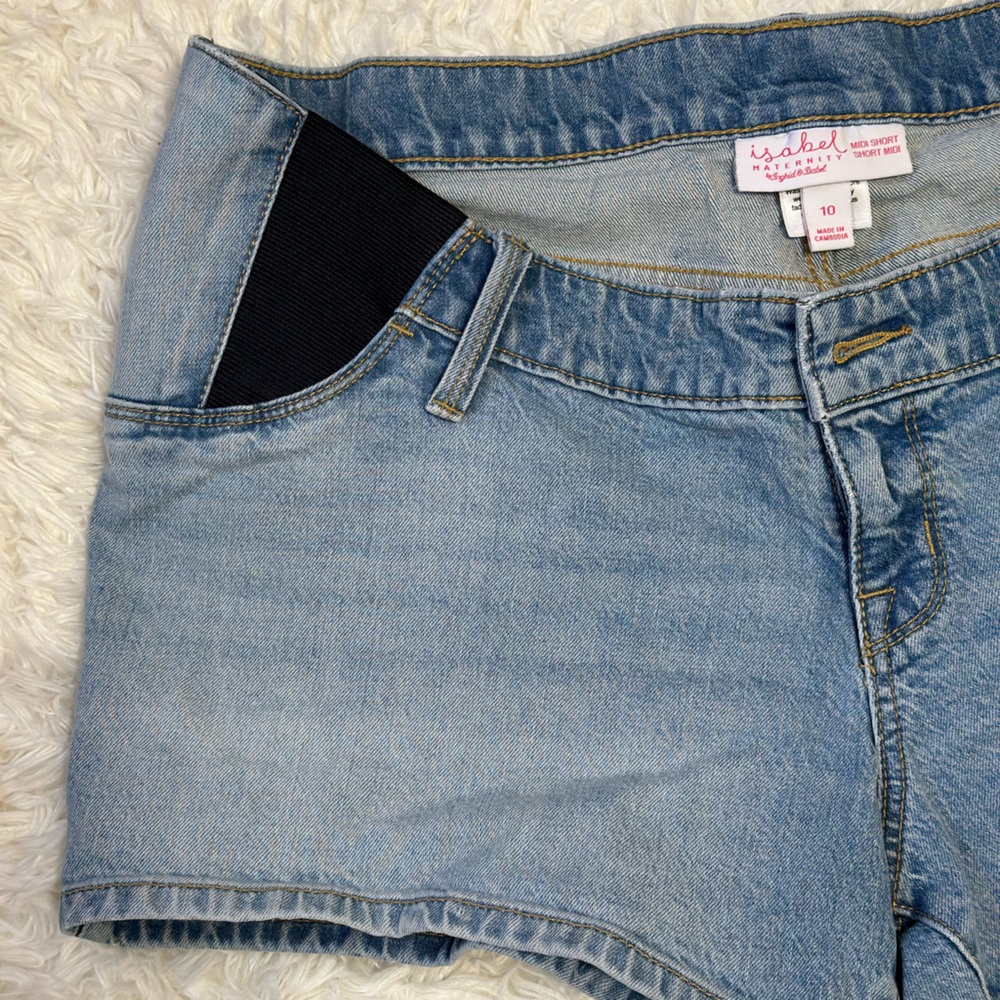 Isabel Maternity Jean shorts